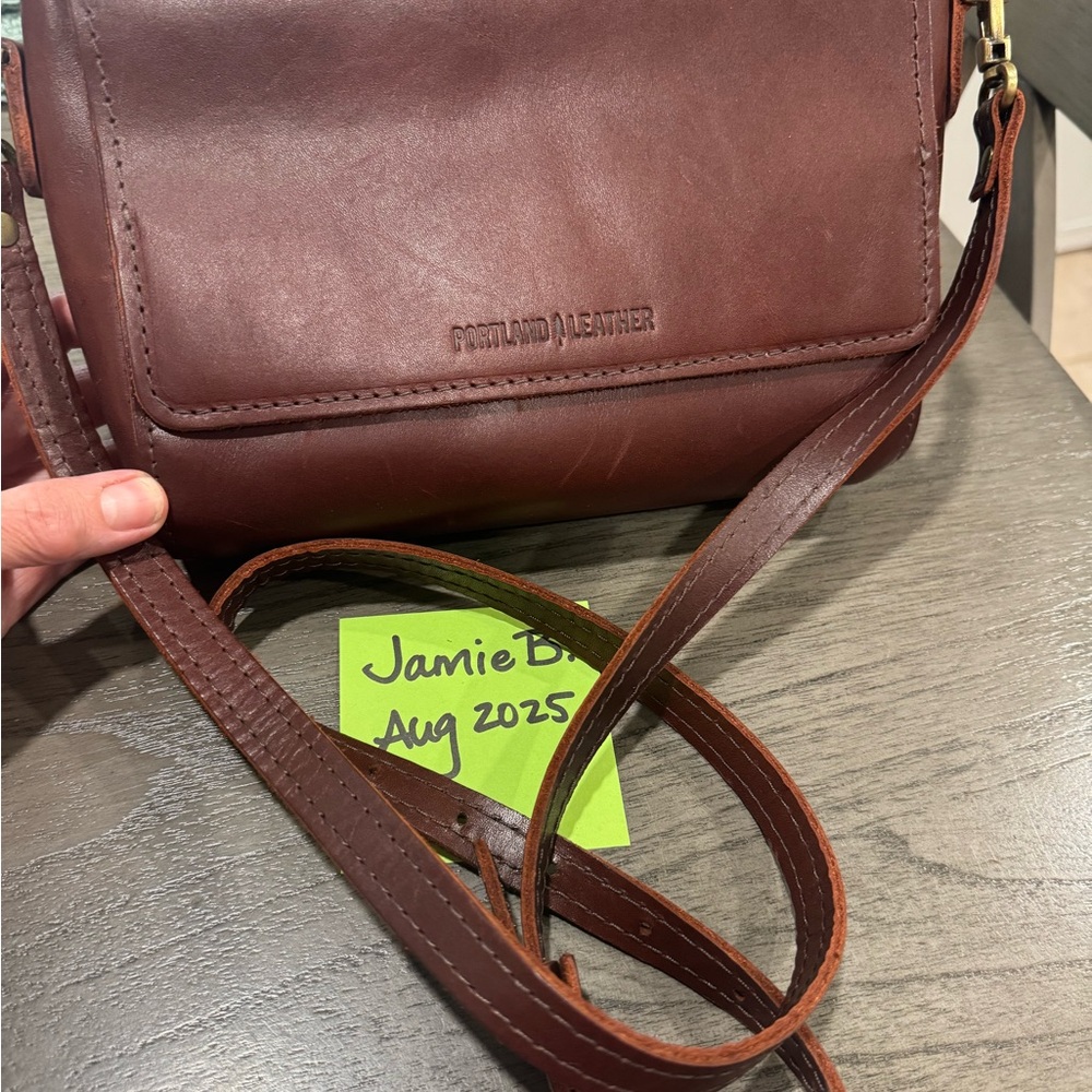 PLG Cognac Medium Metro Crossbody
